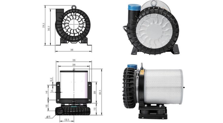 How does the speed of a high-speed fan affect its airflow?